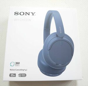 【メーカー保証あり】新品未開封 SONY WH-CH720N ノイズキャンセリング搭載 ブルー 領収書付き サインペン書きあり１