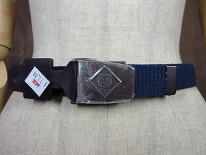 DEADSTOCK* Boy ska utoTigerga tea belt navy blue size S/M*240513i8-blt Cub ska utoBSA boys Kids cotton web belt dead stock 