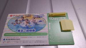  Tokyo summer Land stockholder invitation ticket (1Day Pas )4 pieces set [7~8 month . use possible ]2024/10/14 till 
