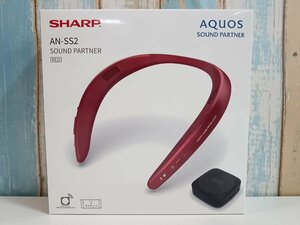 シャープ (SHARP) AQUOS サウンドパートナー AN-SS2 レッド ワイヤレス ネックスピーカー ユーズド