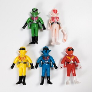  poppy Himitsu Sentai Goranger red Ranger sofvi 5 body set damage equipped stone forest Pro higashi .