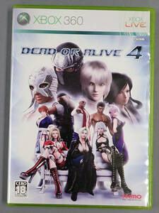 【Xbox 360】　DEAD OR ALIVE 4 　中古品　パッケージ日焼け