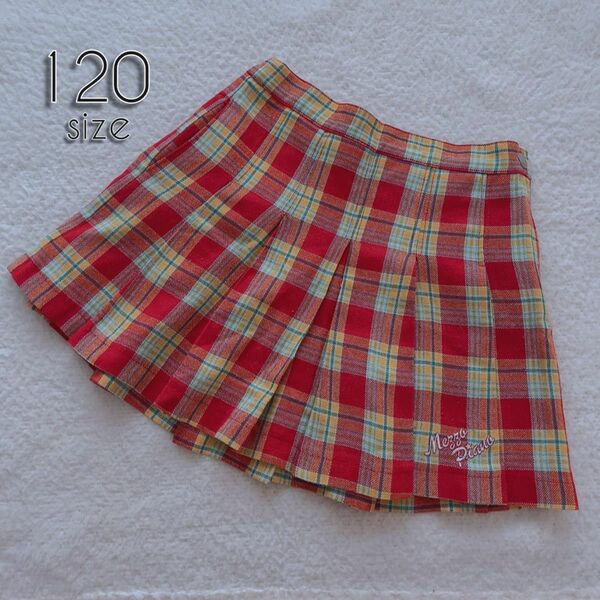 MEZZO Piano チェック柄 ミニスカート スカート 120