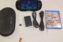 ★保護フィルム貼り付け 動作良好★vita 本体 pch-1100 ブラック★black★PlayStation vita ヴィータ ビータ★_画像2