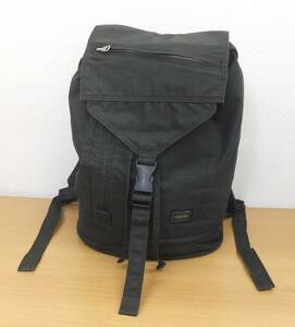  【中古品】★PORTER 吉田カバン ポーター リュックサック デイパック 黒 巾着タイプ メンズ