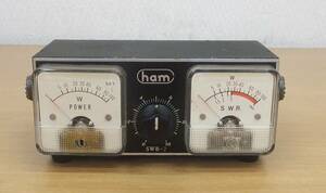 【中古動作品/現状品】★ham SWB-2 POWER SWR パワー計　