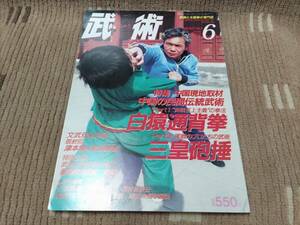 武術 うーしゅう 武術と太極拳の専門誌 1988年6月号 通巻42号
