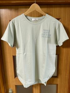 未使用美品 OFUON オフオン メッセージプリント ベーシックカットソー 38 Tシャツ イトキン