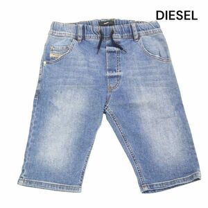 DIESEL ディーゼル 春夏 USED加工♪ イージー ストレッチ デニム ショート パンツ ジーンズ Sz.14　キッズ レディースにも　K4B00346_4#P