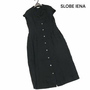 SLOBE IENA slow b Iena spring summer rayon! long sleeveless shirt One-piece Sz.F lady's black K4T00523_4#A