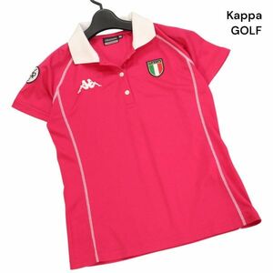 美品★ Kappa GOLF カッパ ゴルフ 春夏 ITALIA ワッペン♪ 半袖 ポロシャツ Sz.M　レディース　K4T00596_5#A