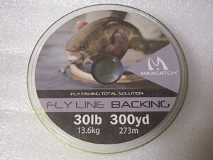 バッキングライン 30lb 300yd 300ヤード 274m 蛍光イエロー フライ 30lbs 300yds