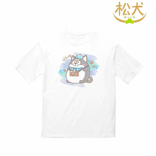 ★おそ松さん★松犬まついぬ★BIGシルエットTシャツ/ハスキー(カラ松)★ホワイト XL★新品未開封★