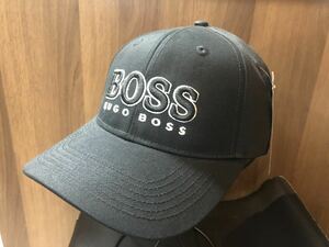 BOSS HUGO BOSS ボス ヒューゴ ボス　キャップ ブラック 帽子 男女用フリーサイズ　黒　ブラック系　