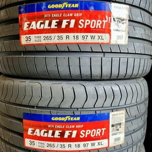 交換歓迎 新潟 送料無料 未使用２本 グッドイヤー F1 SPORT 265/35R18 97W XL 2020年～ 夏タイヤ(R0003.2)アウトレット 265/35/18の画像1