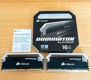 DDR3メモリ 8GB(4GB2枚組) Corsair DOMINATOR PLATINUM CMD16GX3M2A2400C10 [DDR3-2400 PC3-19200]
