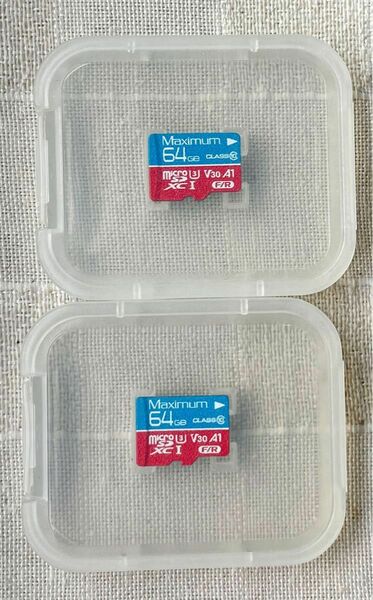 2個セット microSDXCカード64GB Class10 U3 A1 V30