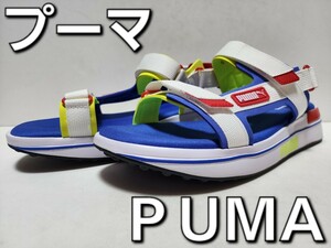 ★◆プーマ◆PUMA◆ラダー サンダル ゲーム オン◆Future Rider Sandal Game-On◆371964-02◆ホワイト×ブルー◆27.0cm◆超美品◆★