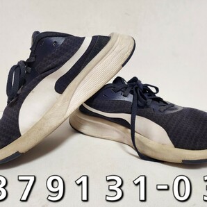 ★◆プーマ◆ＰＵＭＡ◆フライヤー ライト ＪＲ◆ＦＬＹＥＲ ＬＩＴＥ ＪＲ◆379131-03◆ネイビー×ホワイト◆２２.０cm◆ＪＳ◆中古品◆★の画像3