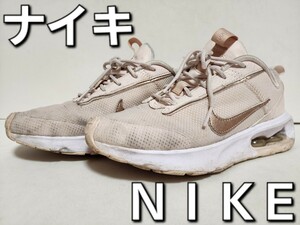 ** Nike *NIKE* воздушный, Max блокировка *AIR MAX INTRLK*DZ7288-600* розовый *23.5cm*JK* б/у товар **