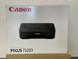 送料無料！！ Canon ピクサス インクジェットプリンター PIXUS TS203 新品 未開封 2024年3月購入