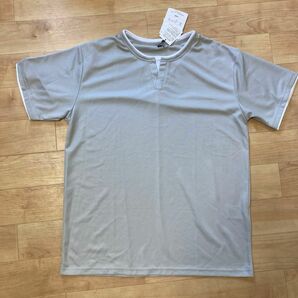 新品 ワッフル Tシャツ ライトグレー