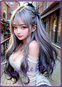 K◇セクシー美女◇101円スタート◇[高解像度]◇A4写真用光沢紙◇4863◇グラビアイラストアートポスター◇