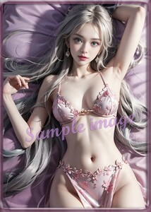 AB◇ビキニ金髪美女◇101円スタート◇[高解像度]◇A4写真用光沢紙◇4700◇グラビアイラストアートポスター◇