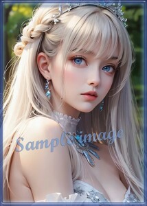 E◇ドレス美女◇101円スタート◇[高解像度]◇A4写真用光沢紙◇4896◇グラビアイラストアートポスター◇