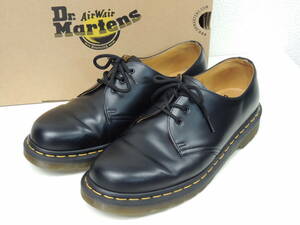 ★ 美品 UK9 28cm 国内正規 本物 ドクターマーチン DR.MARTENS 1461 59 3-EYE SHOE 3HOLE 3ホール オックスフォード シューズ ブーツ 黒