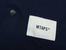 ★ 04サイズ XL 23SS ダブルタップス WTAPS Chief Jacket Poly. Twill. Sign Navy 231TQDT-JKM02 ストレッチ コーチ ジャケット_画像5