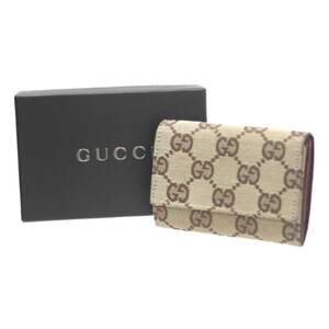 GUCCI/グッチ コインケース GGキャンバス 保存箱 IS Bランク