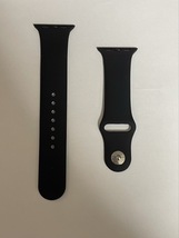 Apple Watch バンド band シリコン 38mm 40mm 41mm series SE 7 6 5 4 3 2 1 黒 ブラック 無地 アップルウォッチ シリーズ ラバー m2hc_画像2