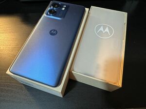 【本体美品・付属品新品】Motorola moto edge40 SIMフリー ルナブルー 256GB モトローラ エッジ