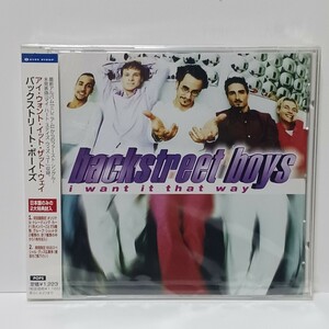 CD Backstreet Boys/バックストリート・ボーイズ i want it that way 国内盤 AVCZ-95117 ★未開封★