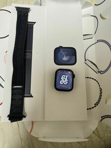 Apple Watch Series 9 GPSモデル 41mm ミッドナイトアルミニウムケース Nike スポーツループ