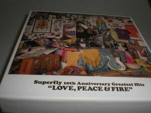 4CD Superfly 初回限定盤 ベストアルバム Superfly 10th Anniversary Greatest Hits &#34;LOVE,PEACE & FIRE&#34; CDは美品