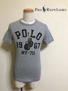 Polo Ralph Lauren ポロ ラルフローレン クルーネック トップス Tシャツ グレー サイズS 半袖 170/92A