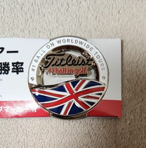 【Titleist】Newポケットマーカー（国旗・Titleist英国）美品