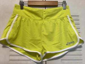 * Asics running pants lady's M * ASICS Ran bread marathon jo silver g short pants * unused home storage goods 