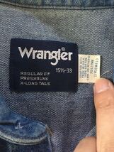 wrangler デニムシャツ ウエスタンシャツ　15 1/2-33 70127MW アメリカ製　USA製_画像3