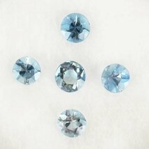 【SJ】新品 アクアマリン 2.9～3.1mm 0.43ct ジュエリールース ACD947_画像2