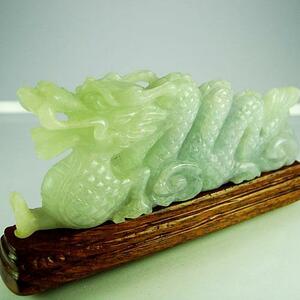 [SJ] new goods dragon lavender jade hand carving Carving ADG297