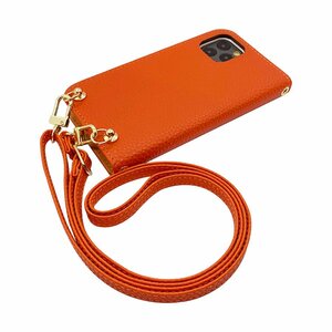 (新品) V02 (KYV34) URBANO スマホショルダー 手帳型 ケース(手帳テラコッタオレンジ×テラコッタオレンジ ) くすみ かわいい