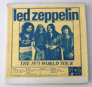 b-to record Led Zeppelin 1975 WORLD TOUR blue 2LP used record 
