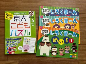 東田はかせの 京大こどもパズル 4 メロンのなぞ 5さい 名探偵しろくまーん めいろ なぞなぞ 新品未使用 ドリル