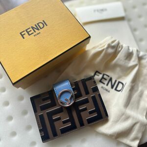 【美品】【正規品】FENDI フェンディ カードケース 名刺入れ FFズッカ
