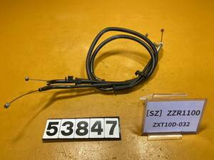 送料A [SZ 53847]カワサキ ZZR1100 ZXT10D アクセルワイヤー　ケーブル