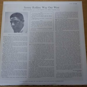 W3-116＜LP/US盤/美品＞ソニー・ロリンズ Sonny Rollins / Way Out Westの画像2