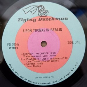 W3-324＜LP/US盤/美盤＞ Leon Thomas With Oliver Nelson / In Berlinの画像5